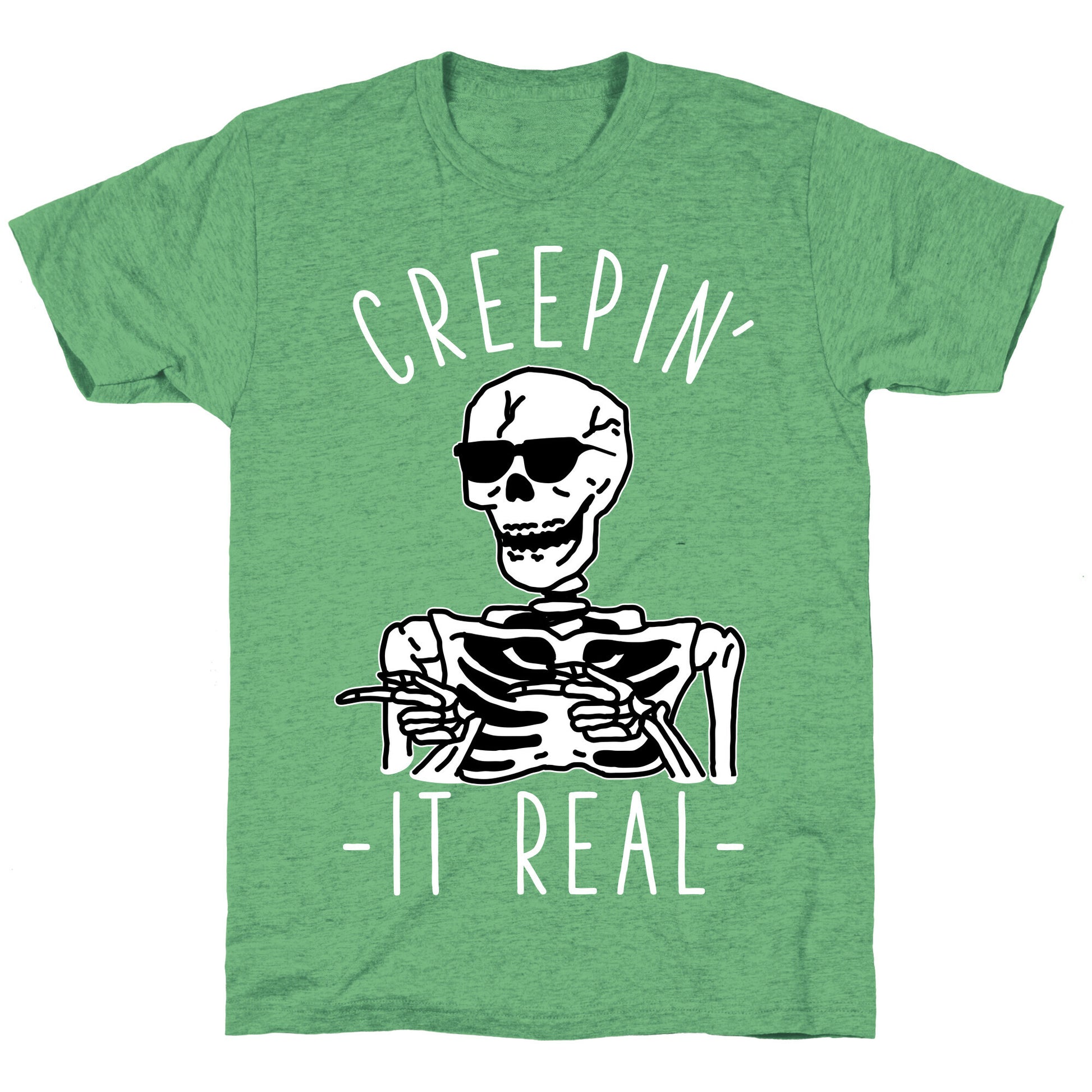 Creepin' It Real Skeleton  Unisex Triblend Tee