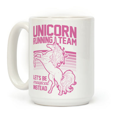 Unicorn Running Team Coffee Mug