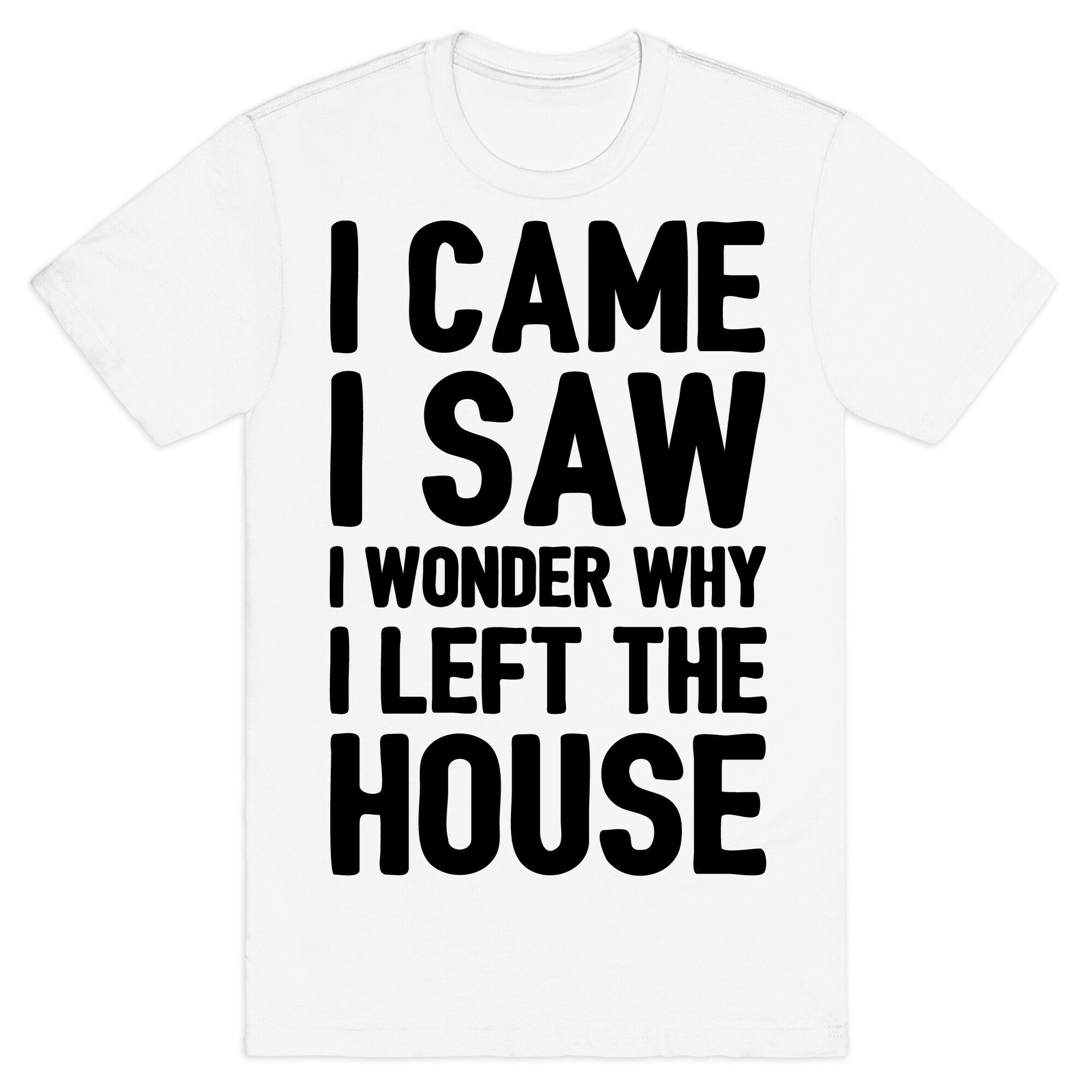 I Came I Saw I Wonder Why I Left The House  T-Shirt