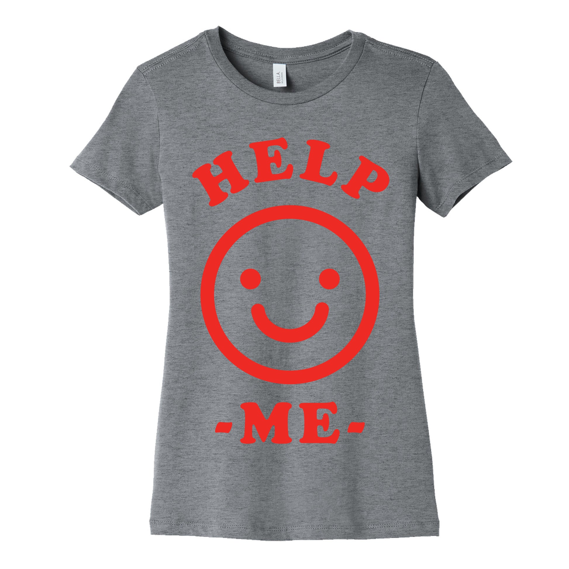 Help Me Smily Face Women's Cotton Tee