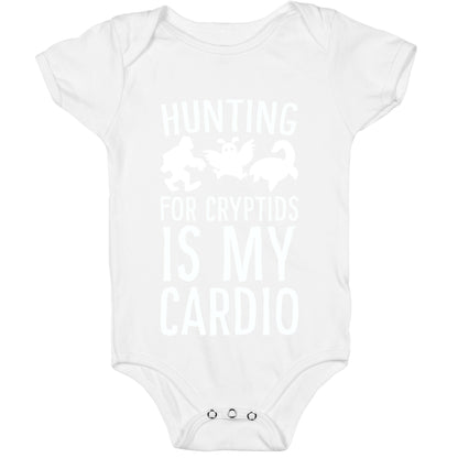 Hunting for Cryptids is my Cardio Baby One Piece