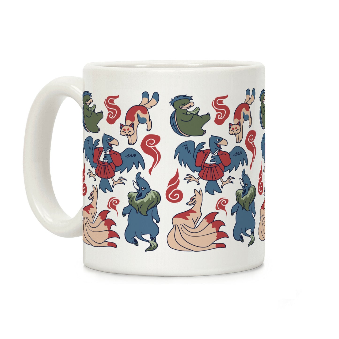 Yokai Guys Pattern Coffee Mug