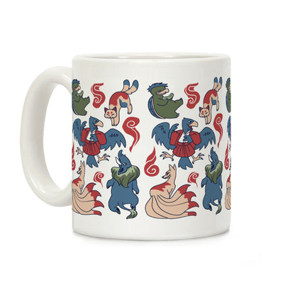 Yokai Guys Pattern Coffee Mug