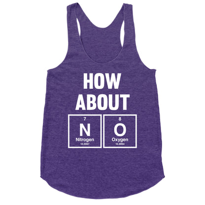 How About No (Chemistry) (White Ink) Racerback Tank