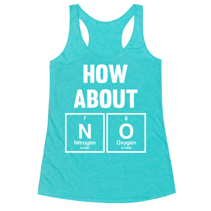 How About No (Chemistry) (White Ink) Racerback Tank