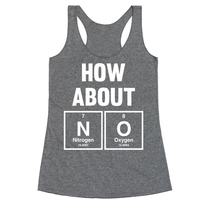 How About No (Chemistry) (White Ink) Racerback Tank
