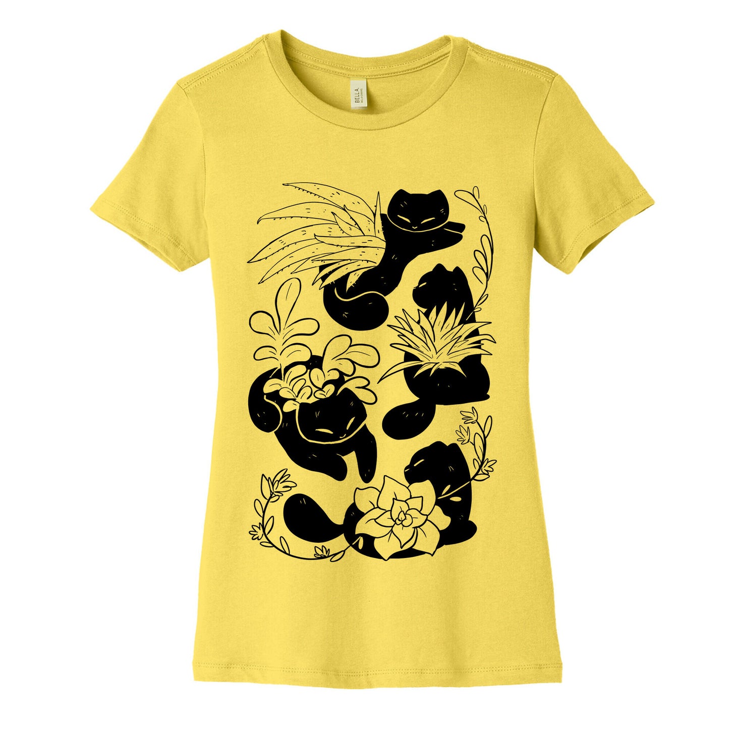 Succulent Cats Women's Cotton Tee