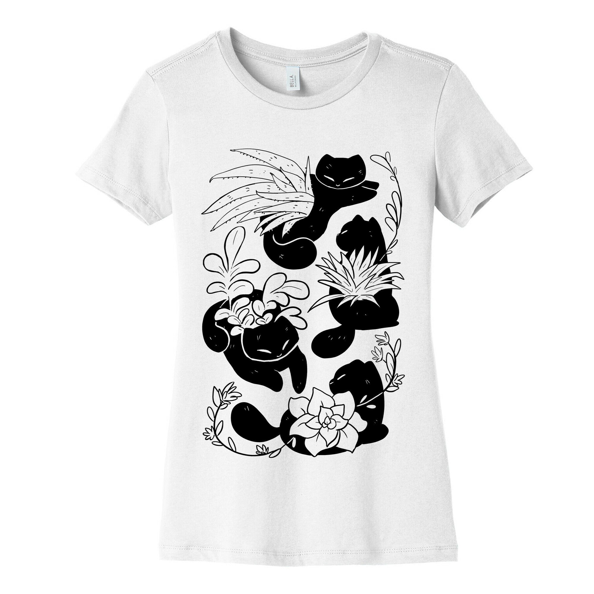 Succulent Cats Women's Cotton Tee