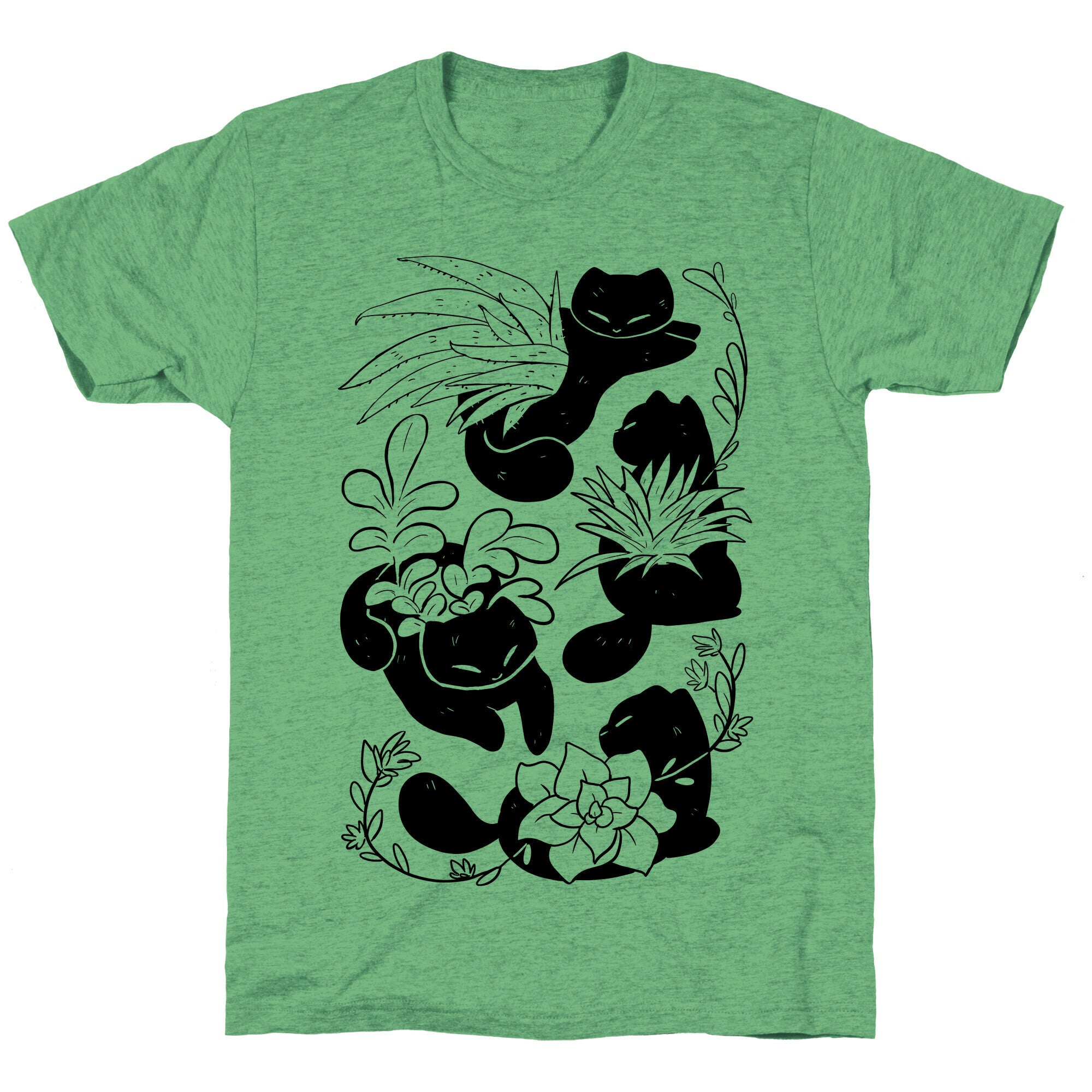 Succulent Cats Unisex Triblend Tee