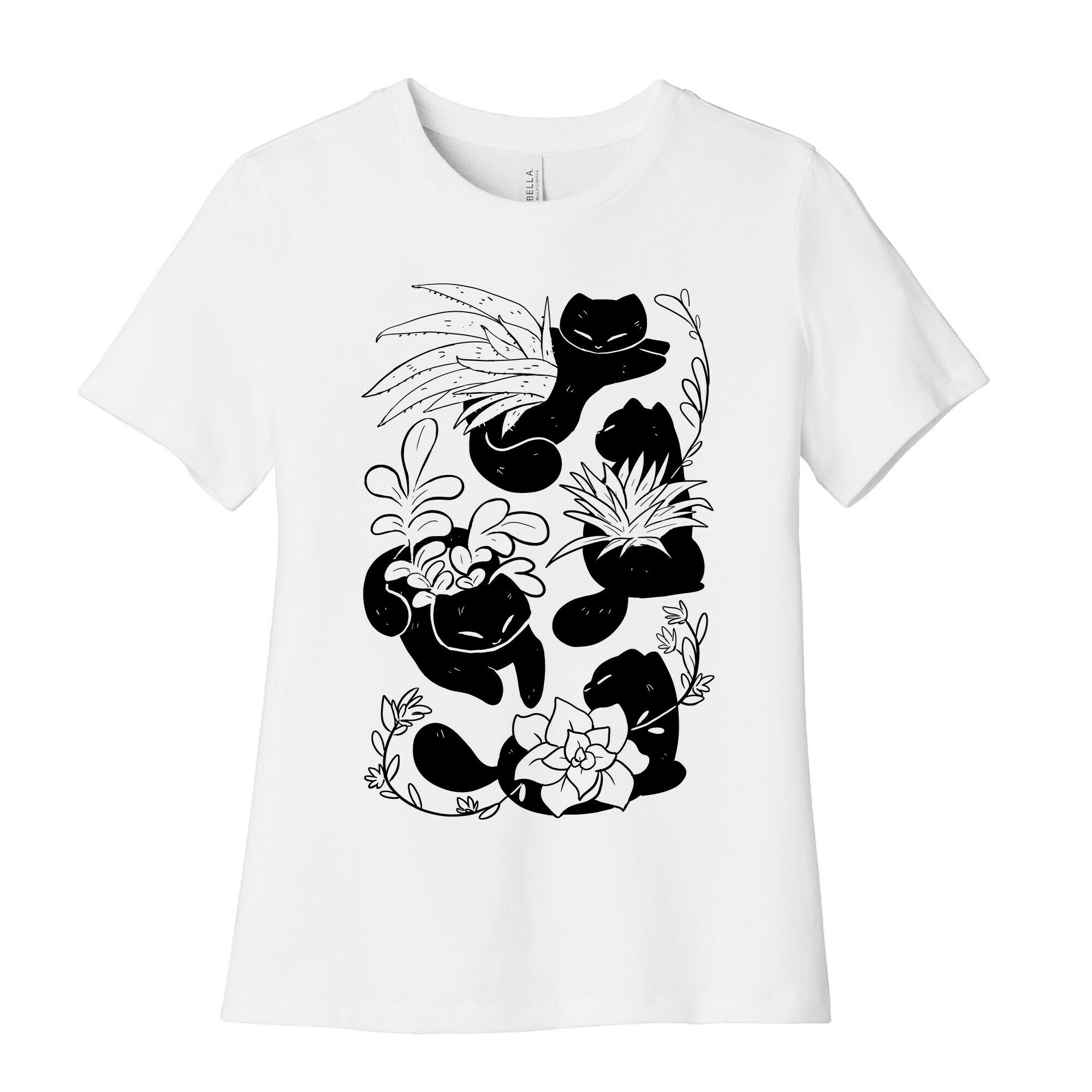 Succulent Cats Women's Cotton Tee