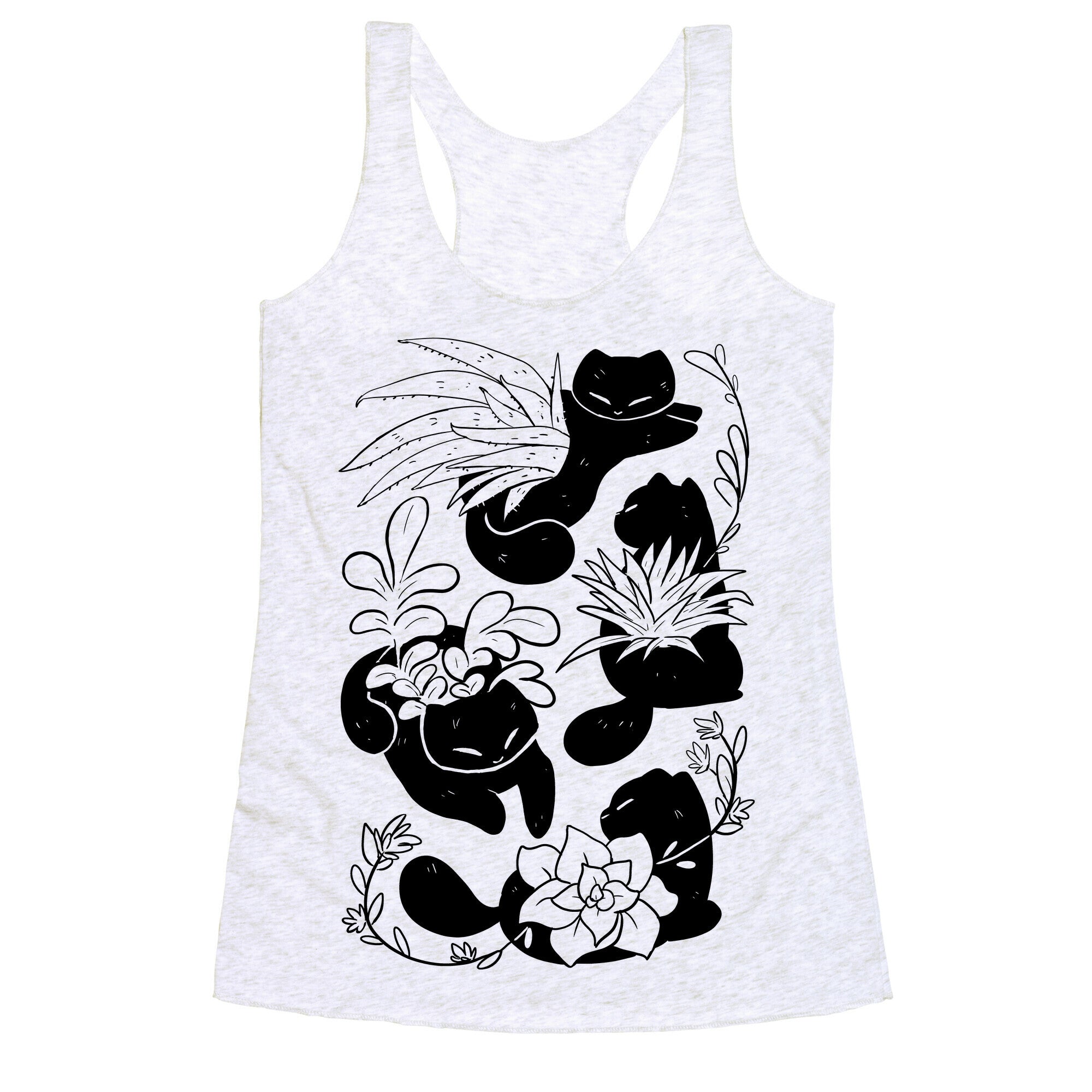 Succulent Cats Racerback Tank