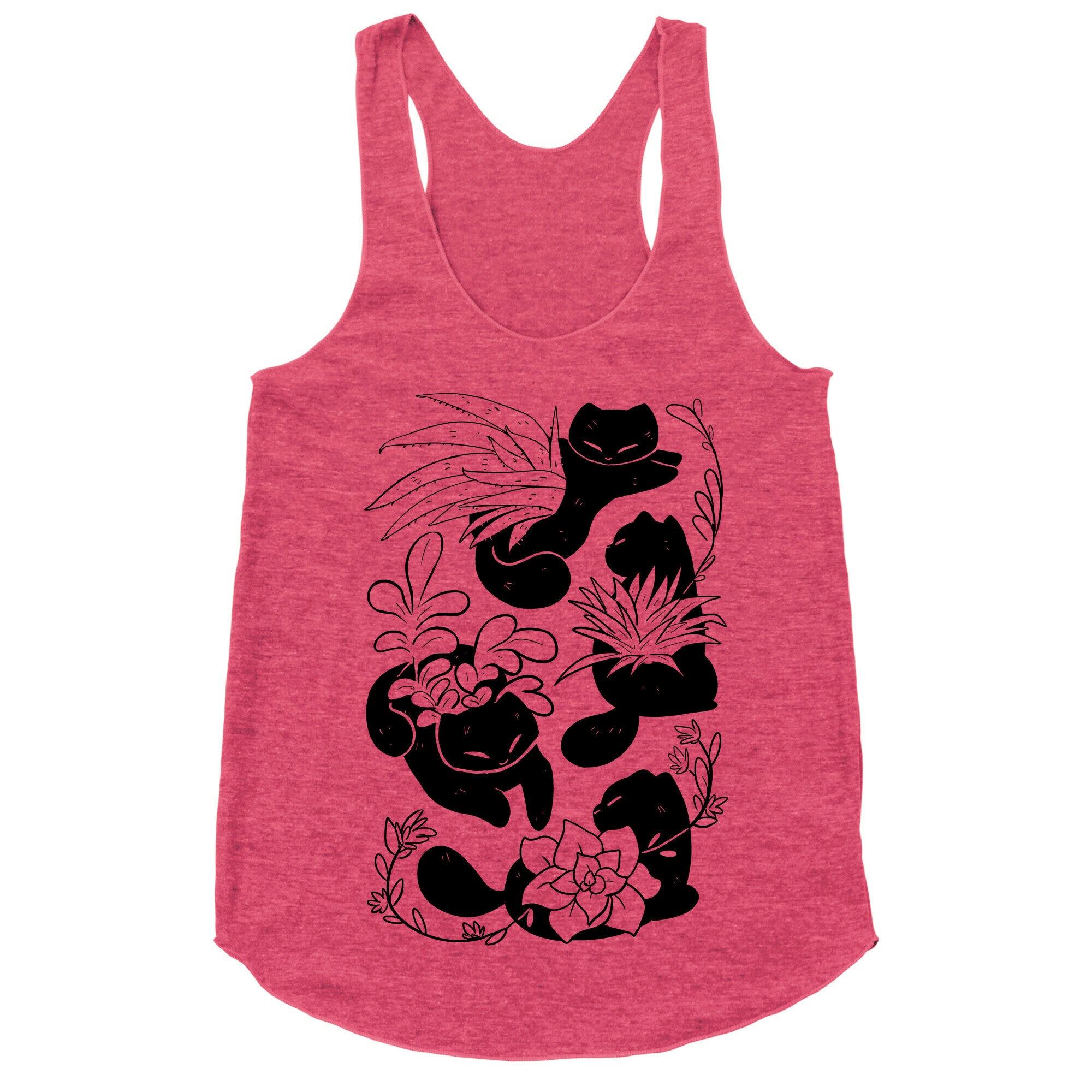 Succulent Cats Racerback Tank