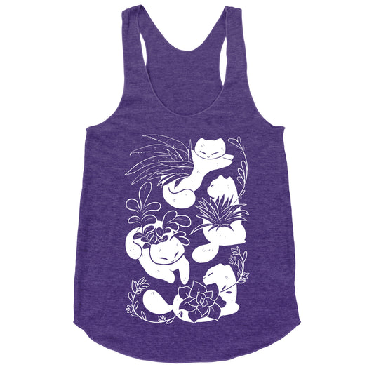 Succulent Cats Racerback Tank