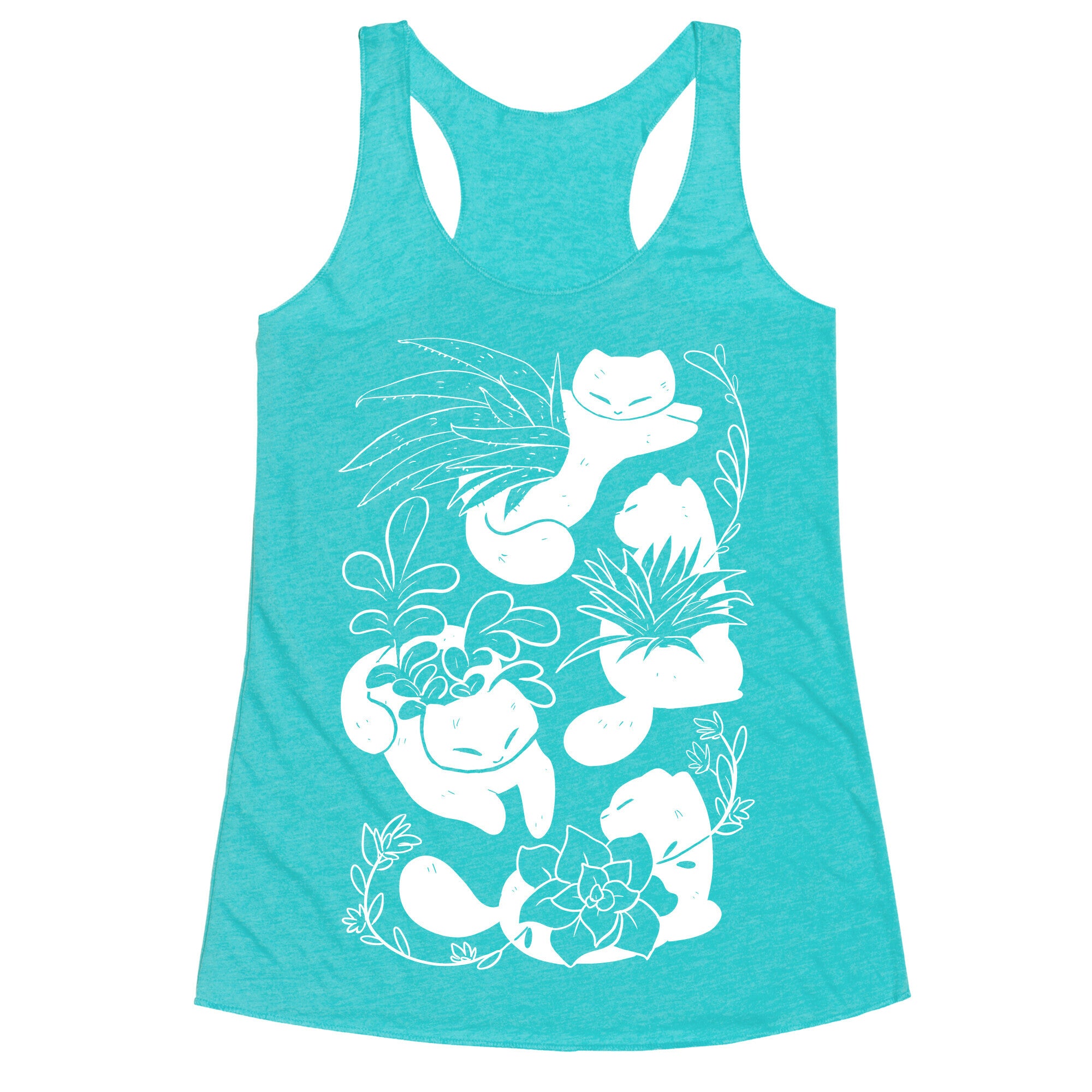 Succulent Cats Racerback Tank