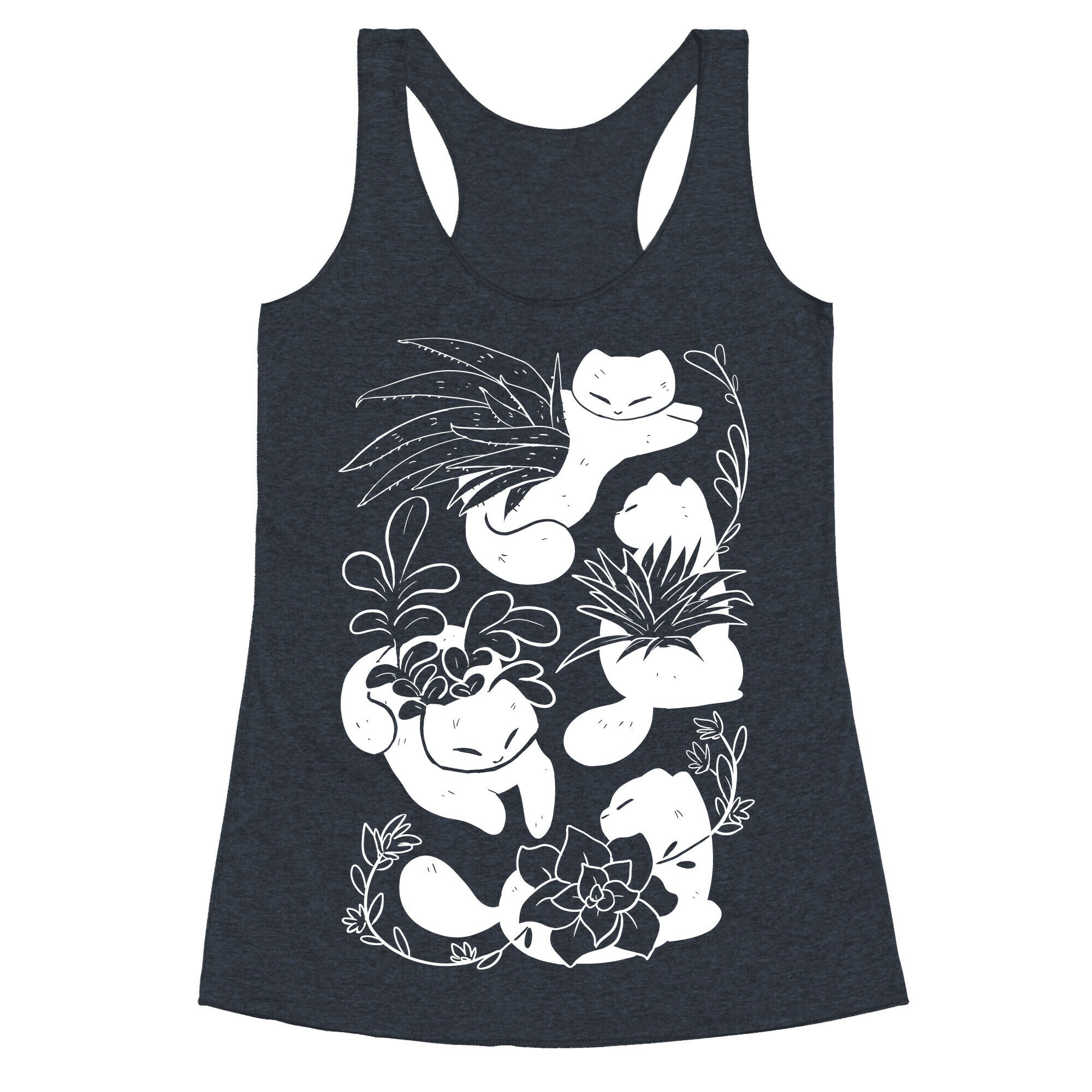 Succulent Cats Racerback Tank