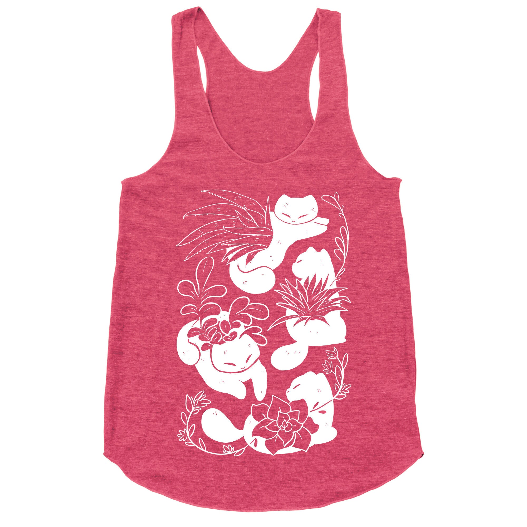 Succulent Cats Racerback Tank