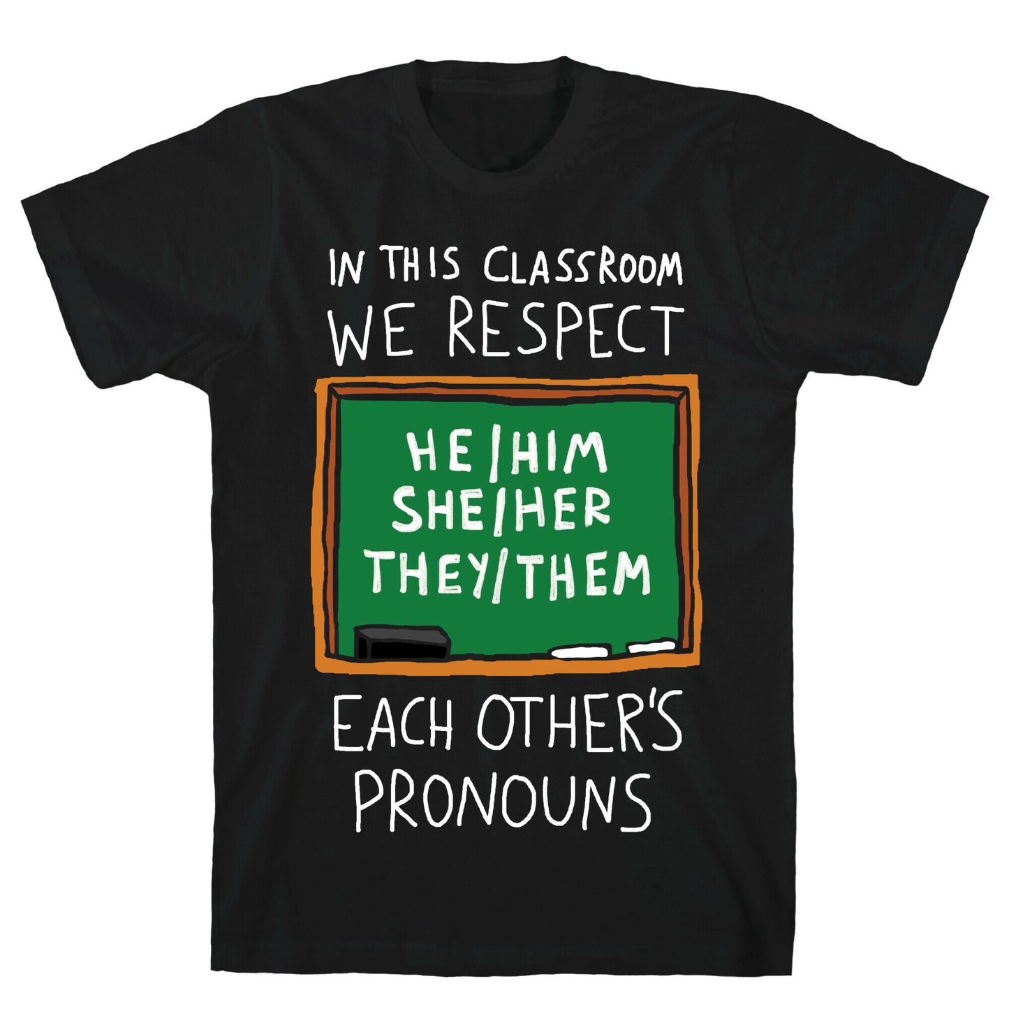 In This Classroom We Respect Each Other's Pronouns T-Shirt