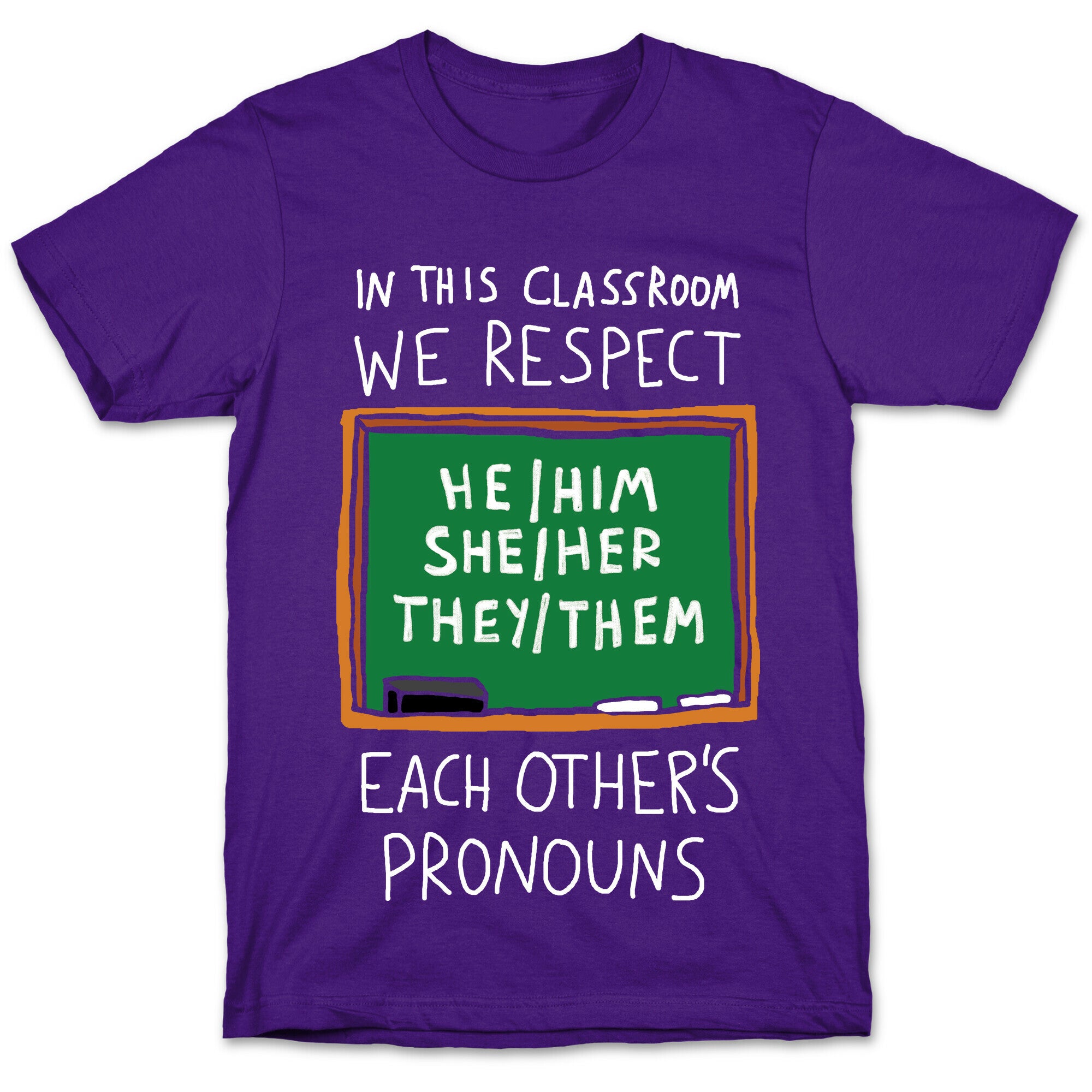 In This Classroom We Respect Each Other's Pronouns T-Shirt