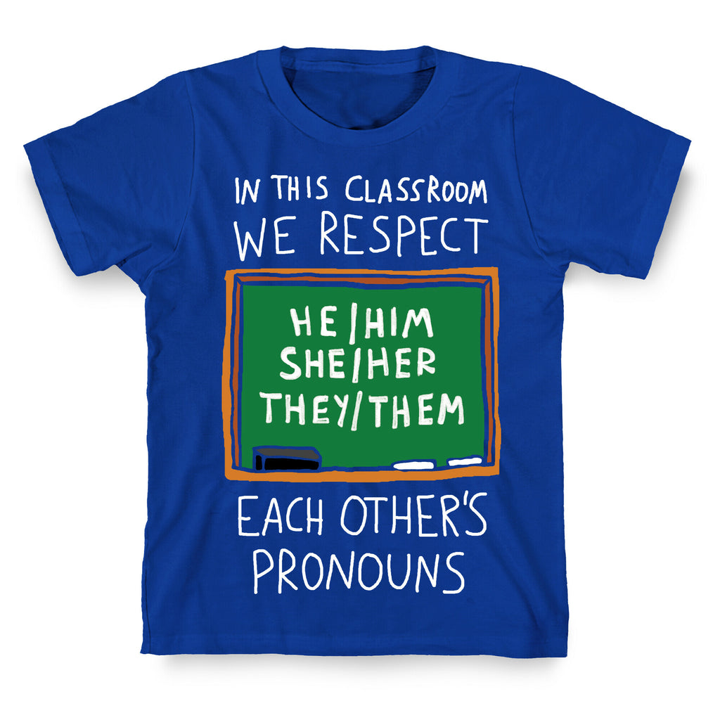 In This Classroom We Respect Each Other's Pronouns T-Shirt