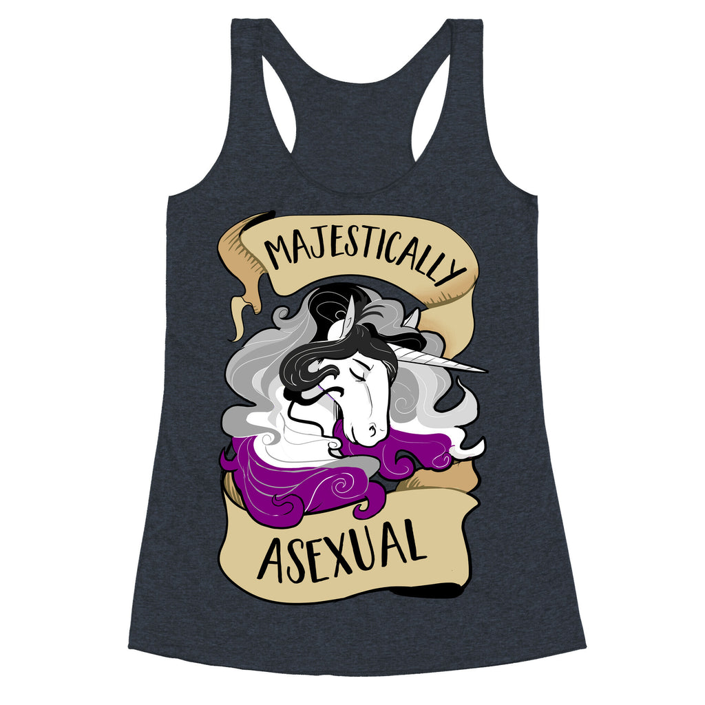 Majestically Asexual Racerback Tank