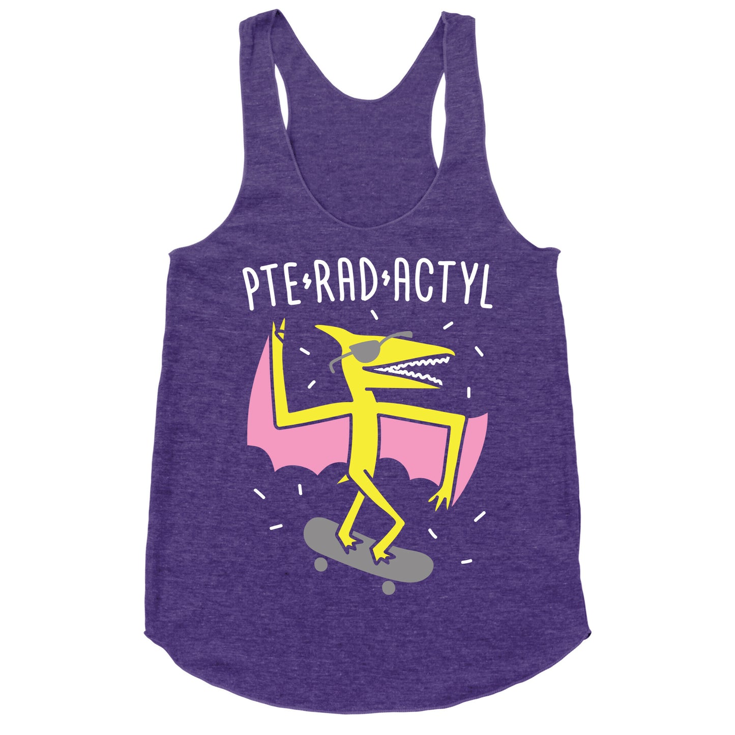 Pte-RAD-actyl Pterodactyl Racerback Tank