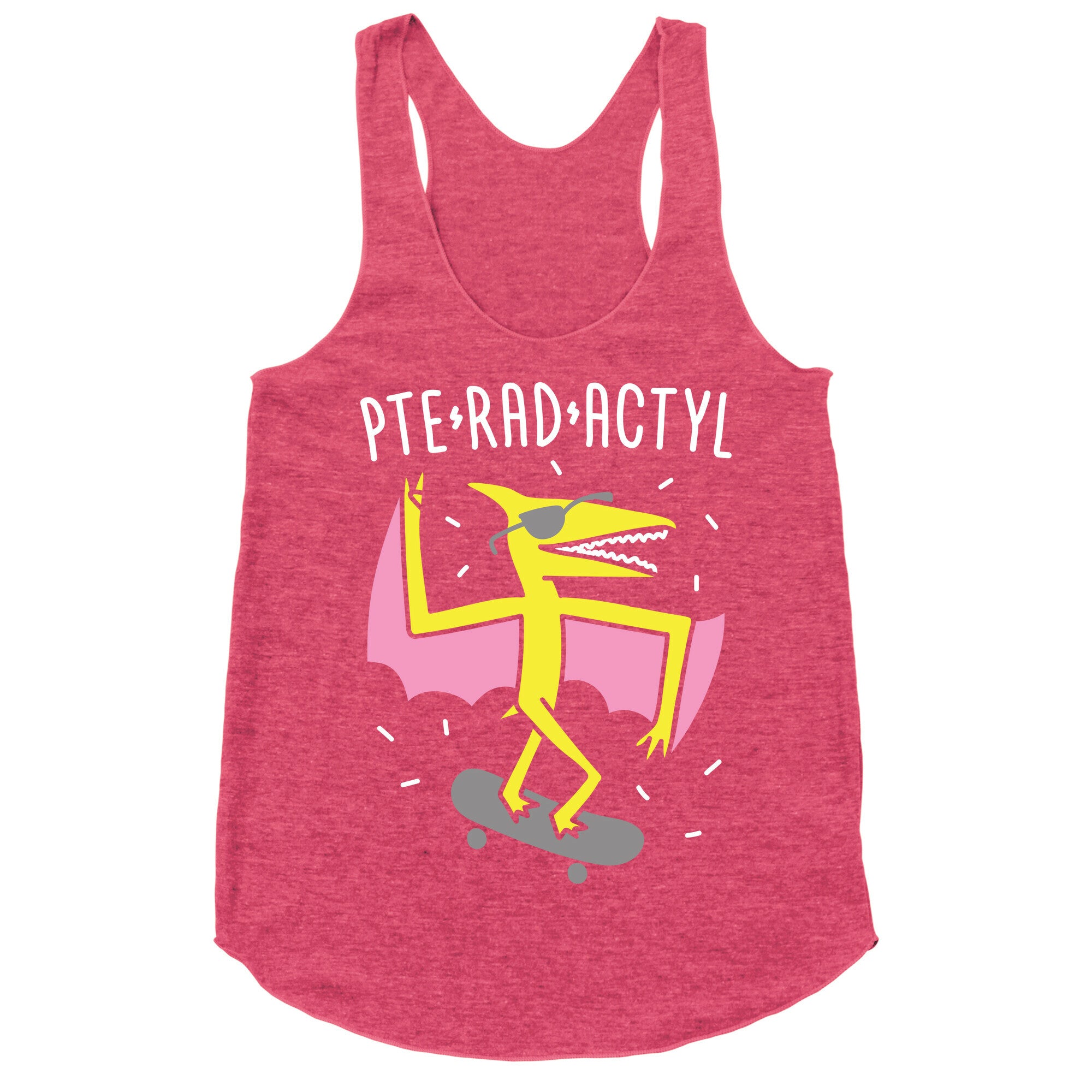 Pte-RAD-actyl Pterodactyl Racerback Tank