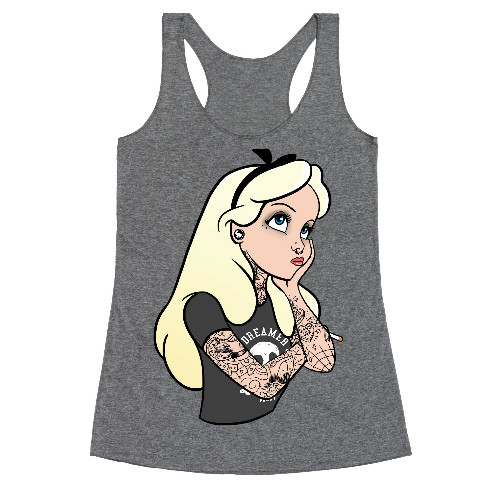 Punk Alice Parody Racerback Tank
