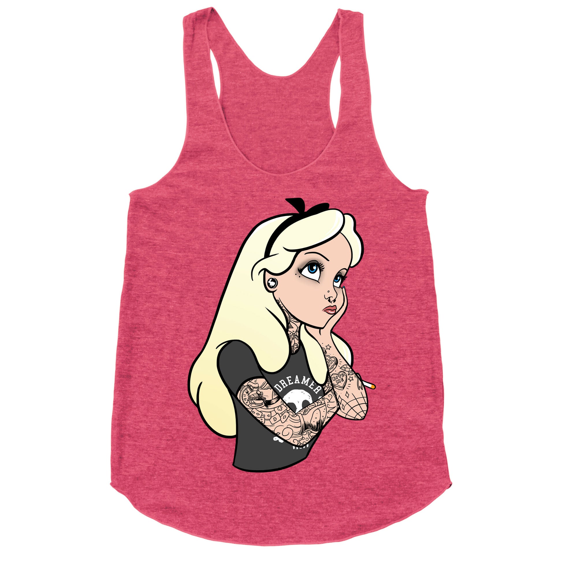 Punk Alice Parody Racerback Tank