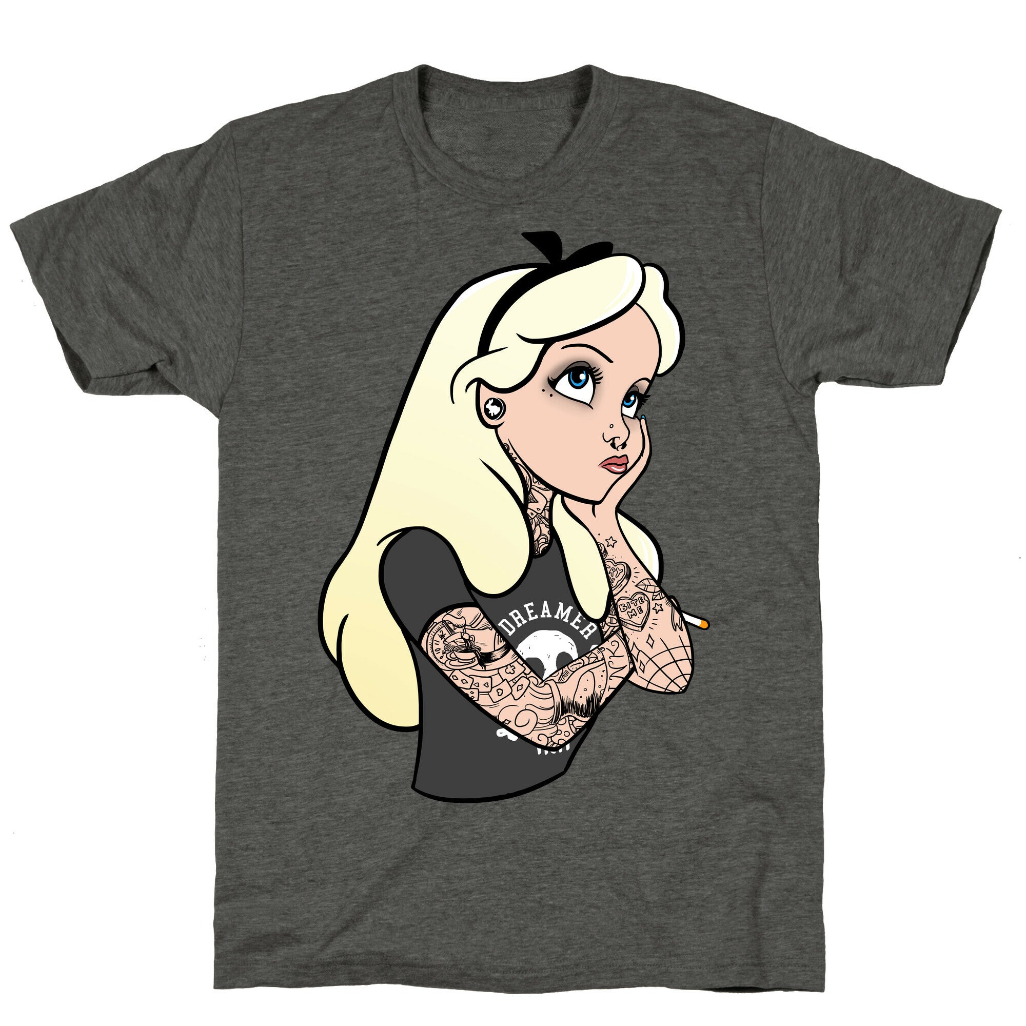 Punk Alice Parody Unisex Triblend Tee