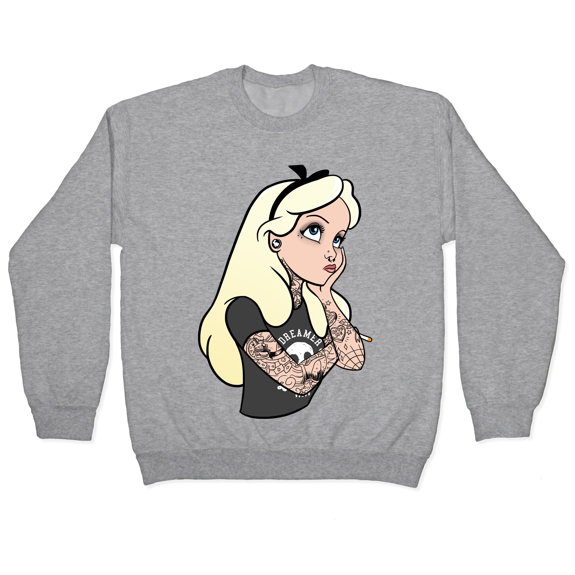 Punk Alice Parody Crewneck Sweatshirt
