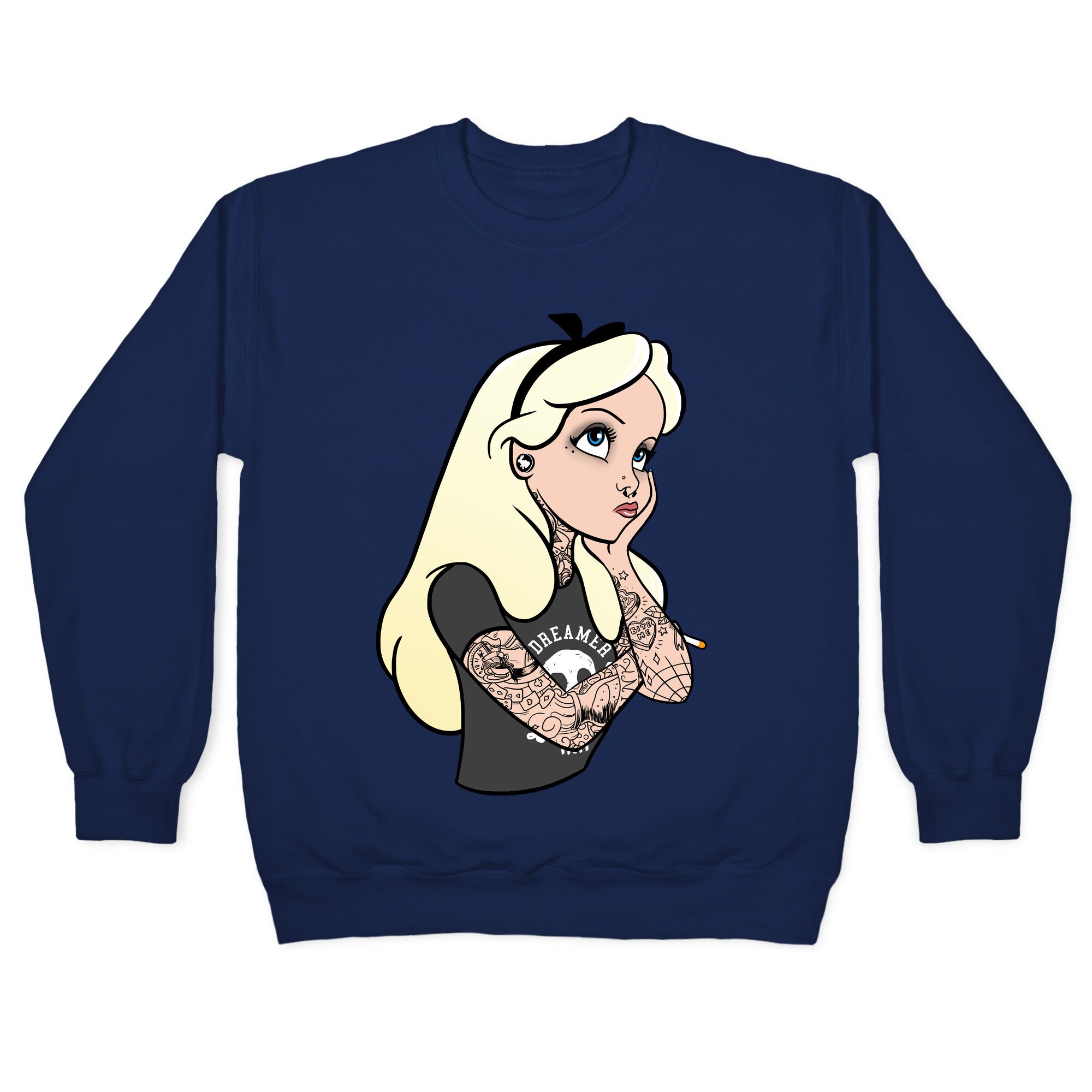 Punk Alice Parody Crewneck Sweatshirt