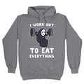 I Work Out to Eat Everything - No Face Hoodie