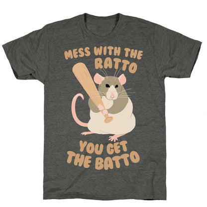 Mess With The Ratto, You Get The Batto Unisex Triblend Tee