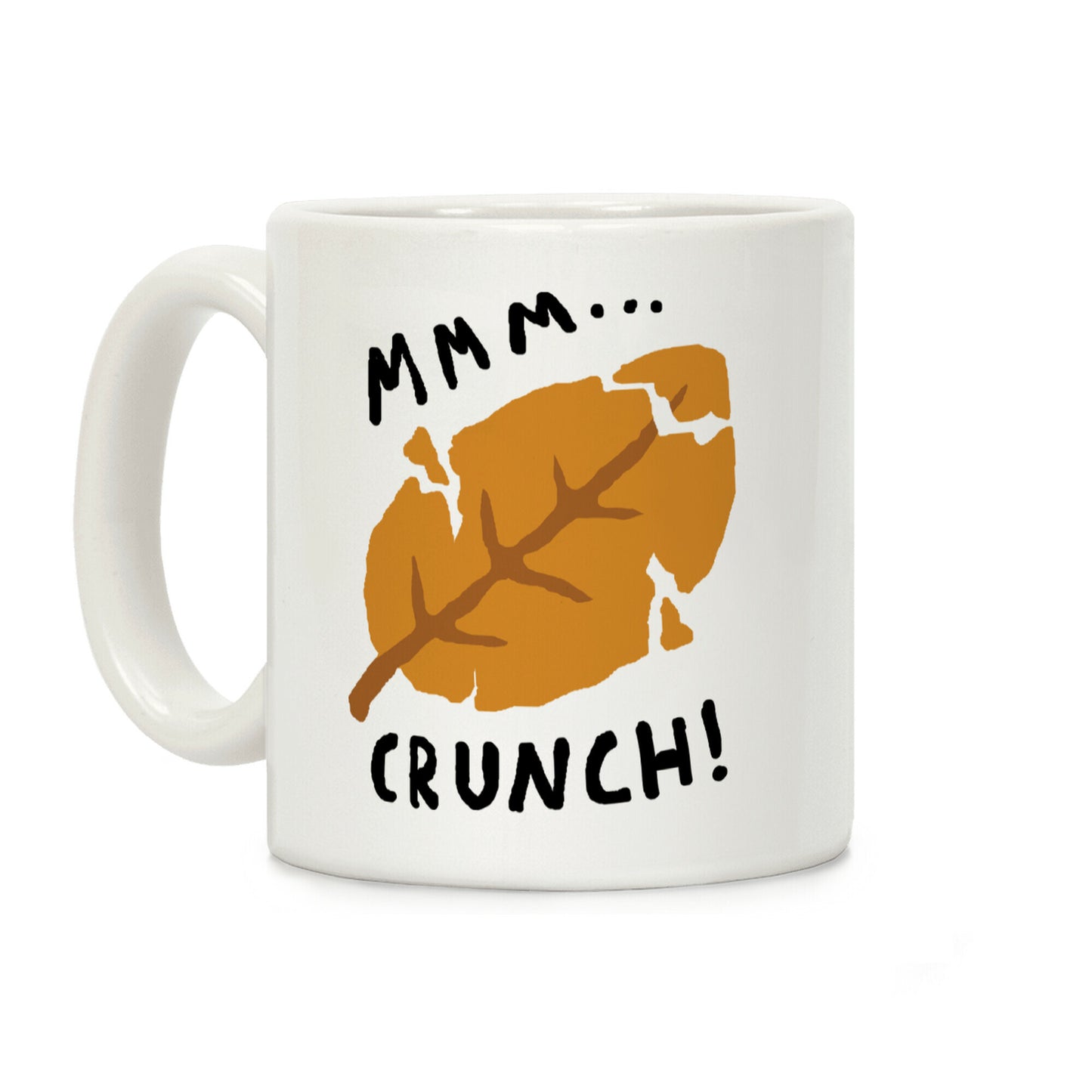 Mmm Crunch Fall Leaf Coffee Mug