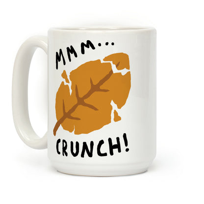 Mmm Crunch Fall Leaf Coffee Mug