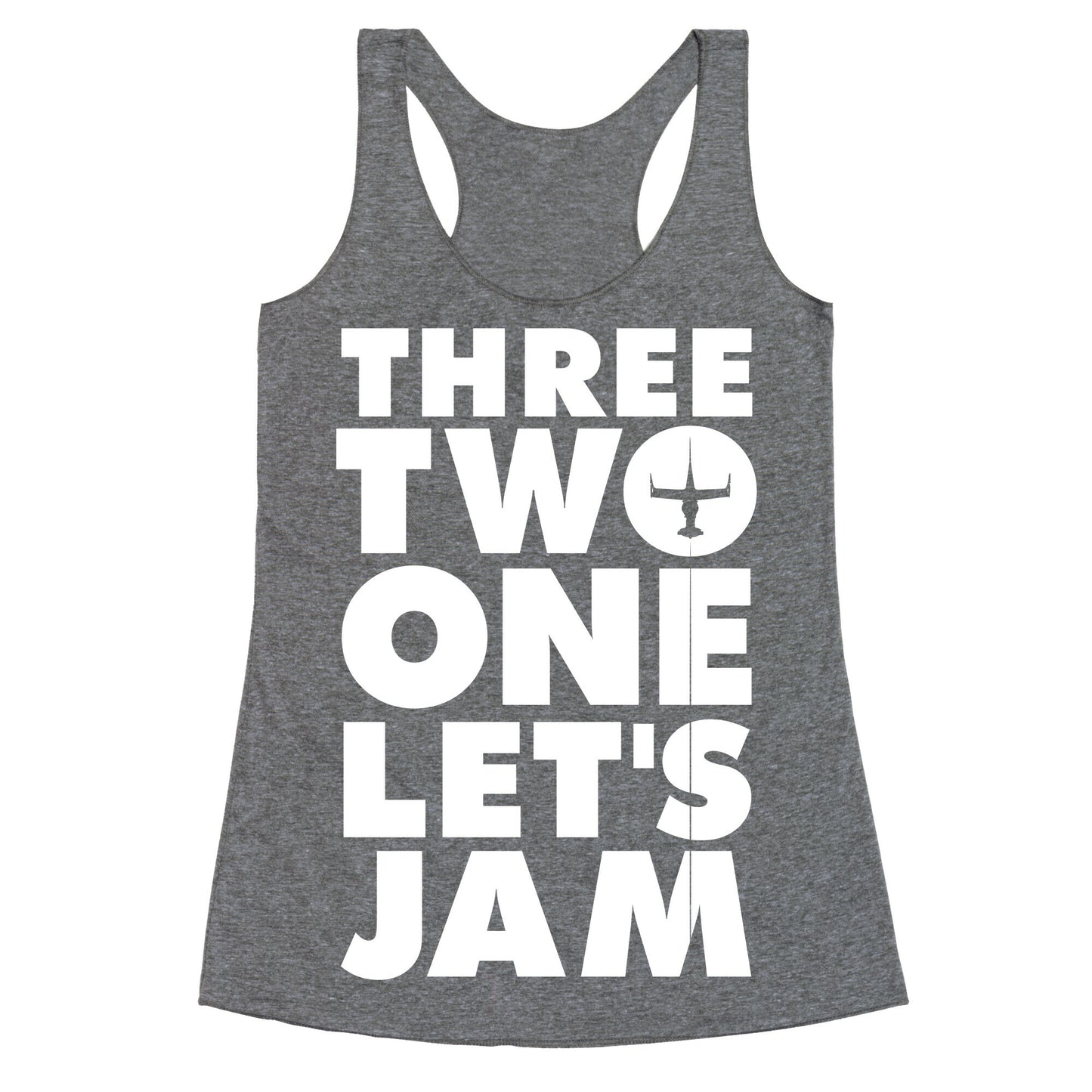 Three Two One Let's Jam Cowboy Bebop Racerback Tank