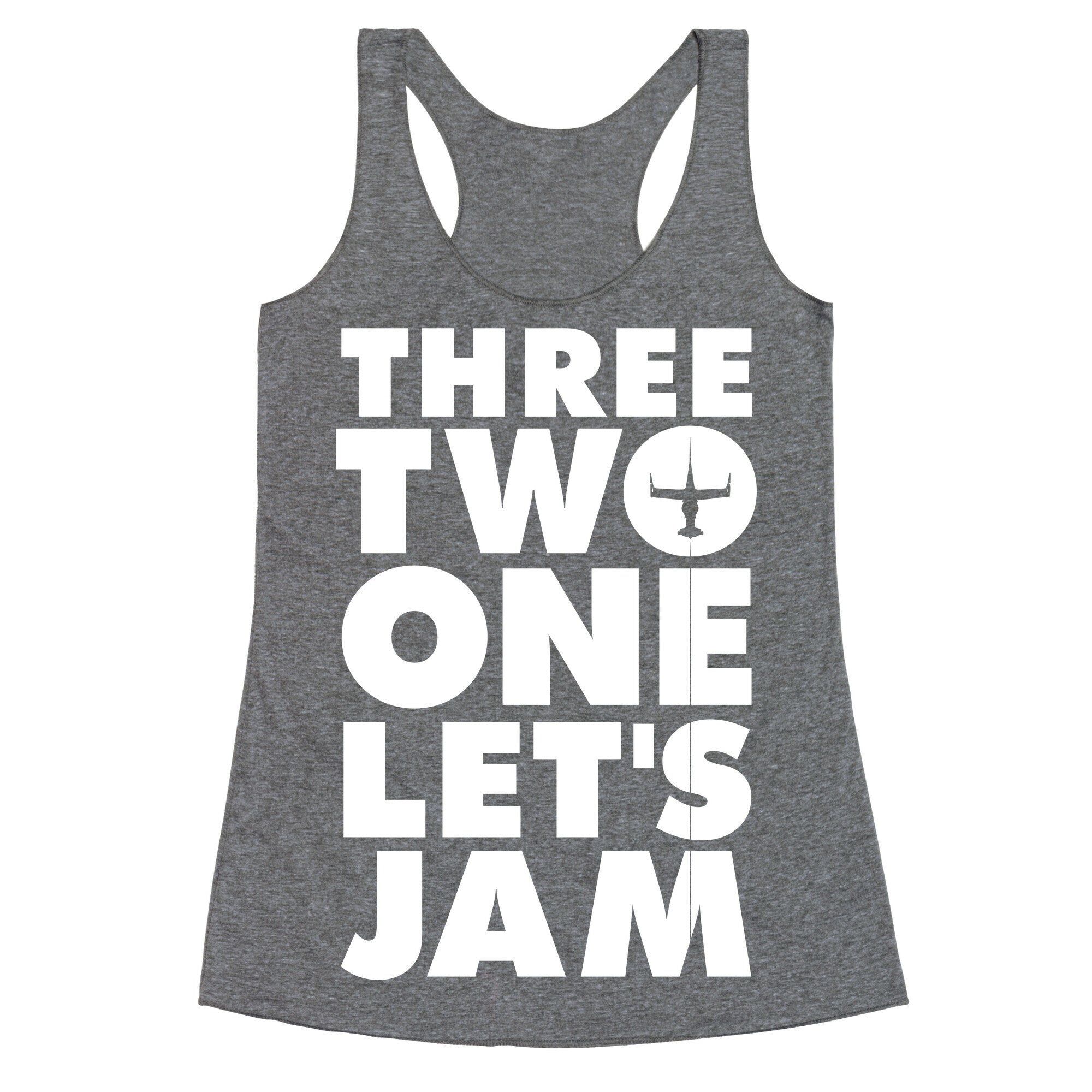 Three Two One Let's Jam Cowboy Bebop Racerback Tank