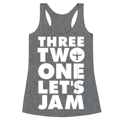 Three Two One Let's Jam Cowboy Bebop Racerback Tank