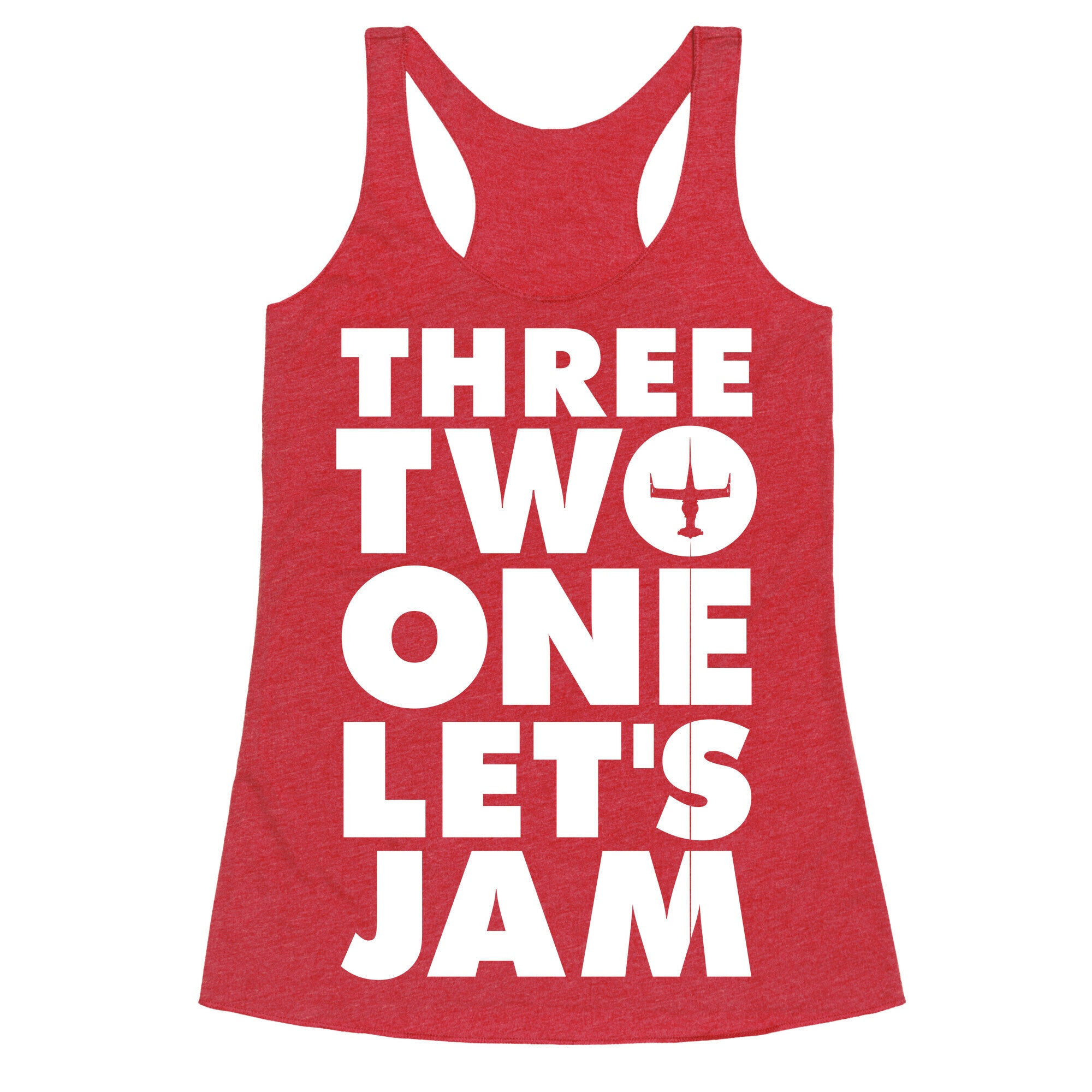 Three Two One Let's Jam Cowboy Bebop Racerback Tank
