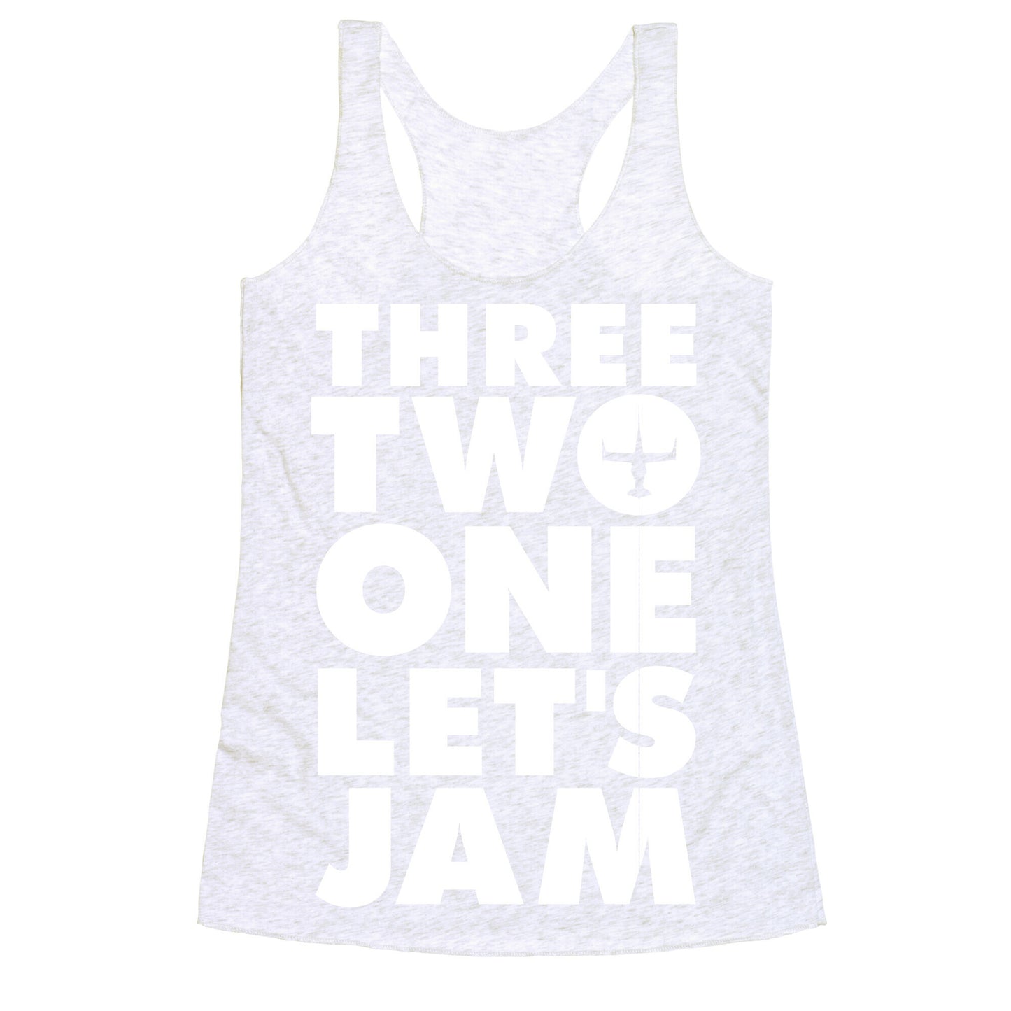 Three Two One Let's Jam Cowboy Bebop Racerback Tank