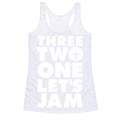 Three Two One Let's Jam Cowboy Bebop Racerback Tank
