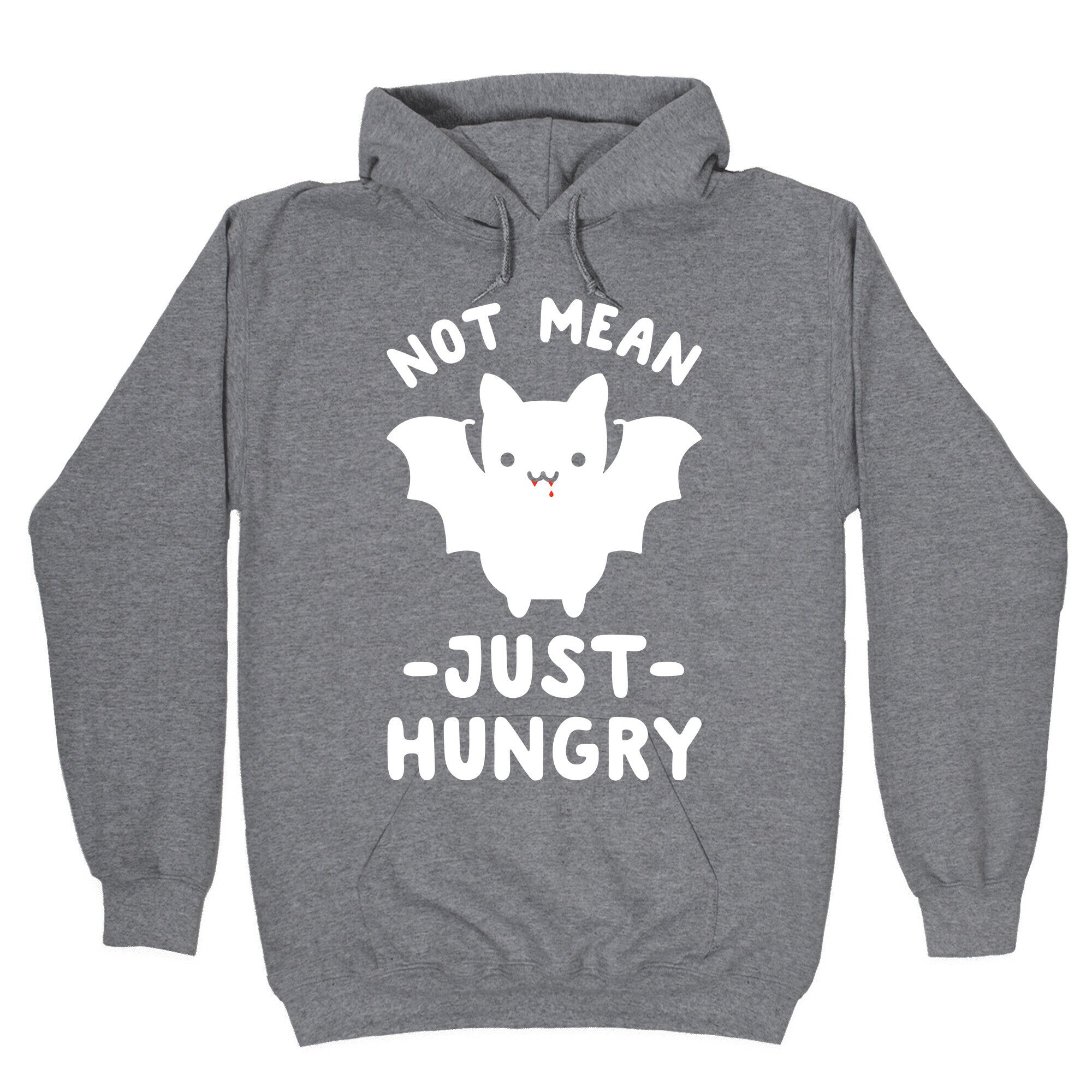 Not Mean Just Hungry Bat Hoodie