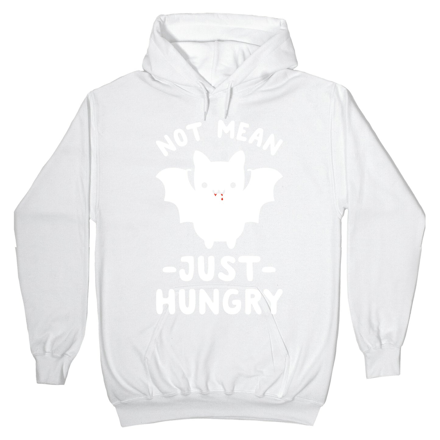 Not Mean Just Hungry Bat Hoodie
