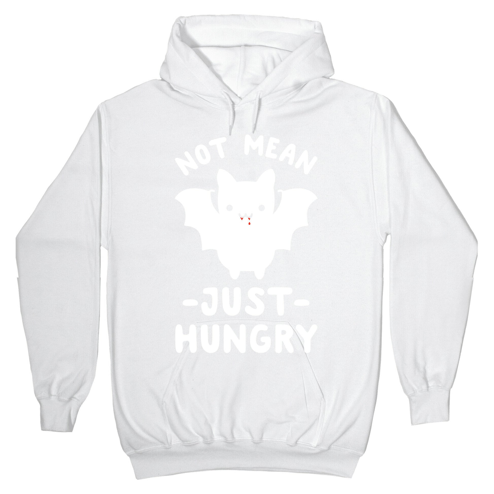 Not Mean Just Hungry Bat Hoodie