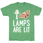 Lamps Are Lit Moth Unisex Triblend Tee
