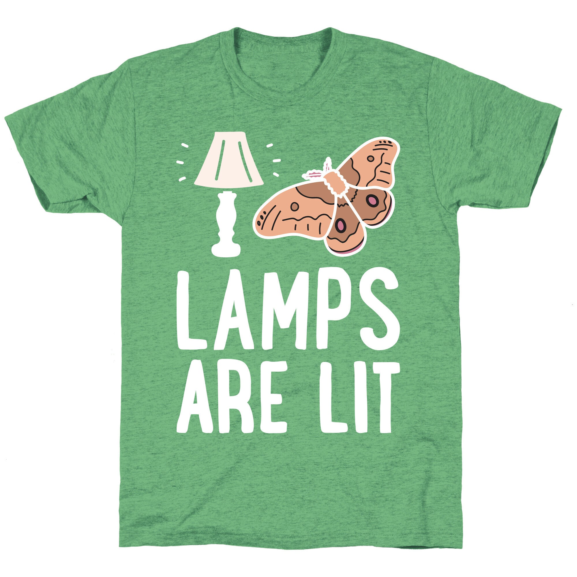 Lamps Are Lit Moth Unisex Triblend Tee