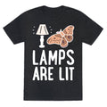 Lamps Are Lit Moth Unisex Triblend Tee