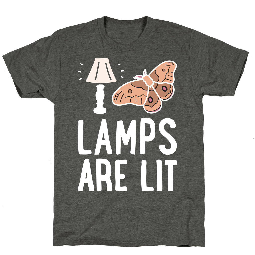 Lamps Are Lit Moth Unisex Triblend Tee