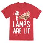 Lamps Are Lit Moth Unisex Triblend Tee