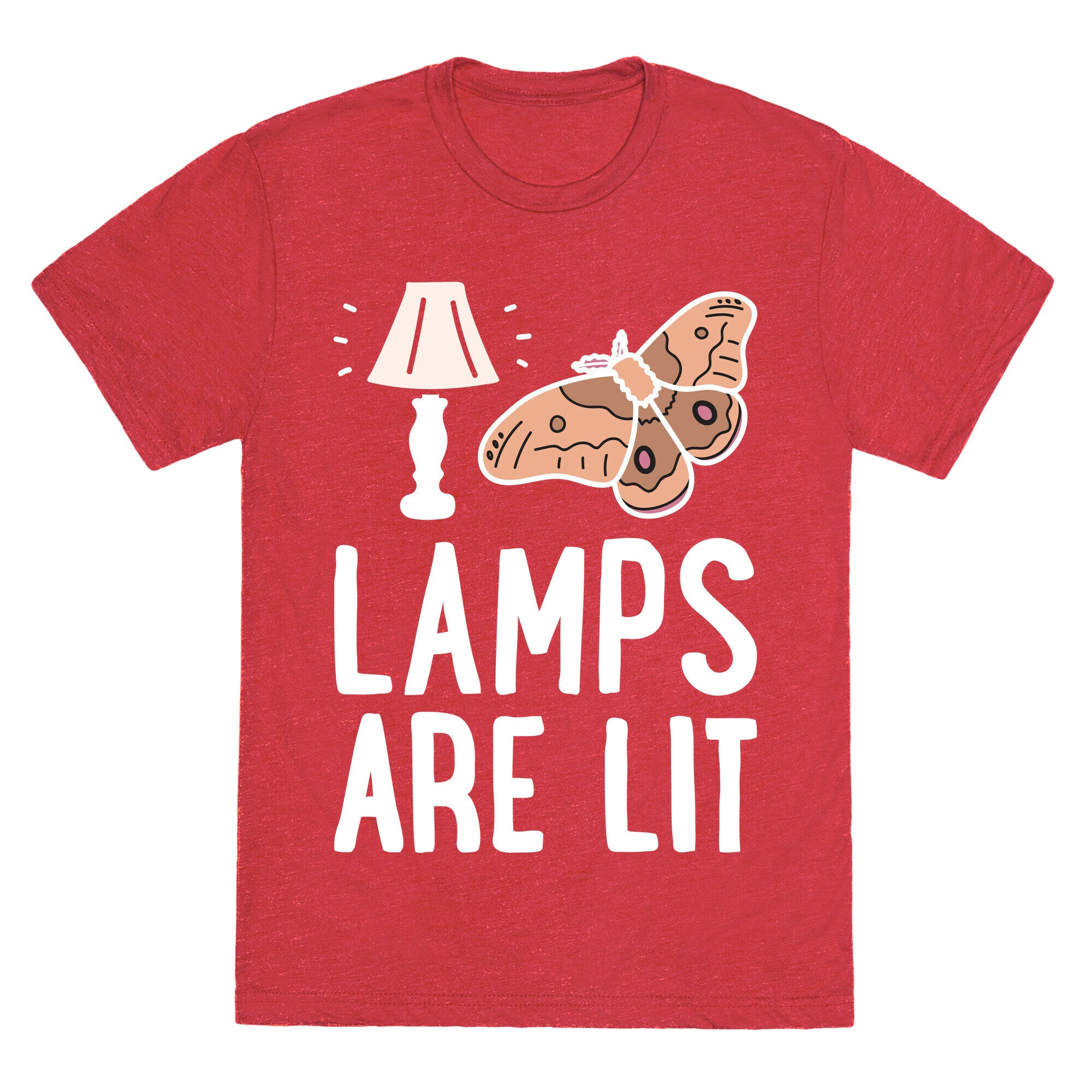 Lamps Are Lit Moth Unisex Triblend Tee